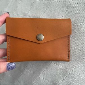 Portland Leather Goods Mini Envelope Wallet in Saddle